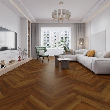 Alva Herringbone Cherokee Oak