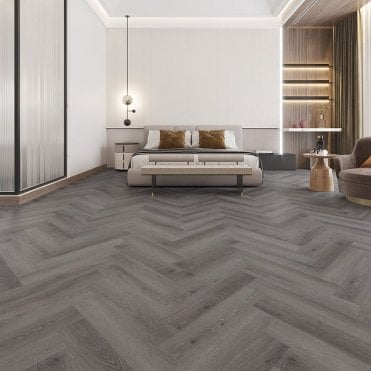 Alva Herringbone Hickory Grey Oak
