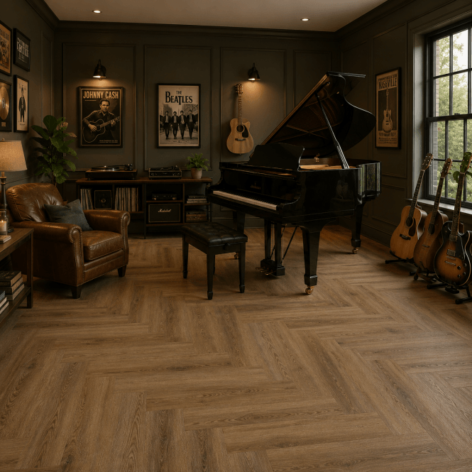 Balta Aspire Herringbone Dryback Natural Oak 09 
