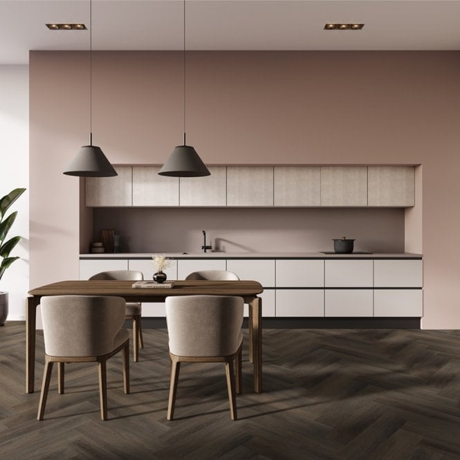 Luvanto Craftsman Blackthorn Oak QAF-CKH-06 Click Herringbone 