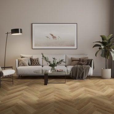 Craftsman New Forest Oak QAF-CVH-03 Dryback Herringbone Luvanto