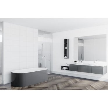 Design Traditional Herringbone Smoked Charcoal QAF-DES-07 Luvanto