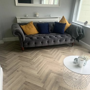 Fusion Premium - Greige Oak Herringbone