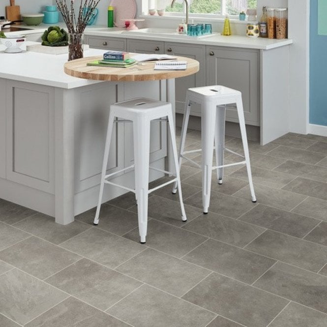 Karndean Design Flooring Grey Riven Slate ST16 Knight Tile