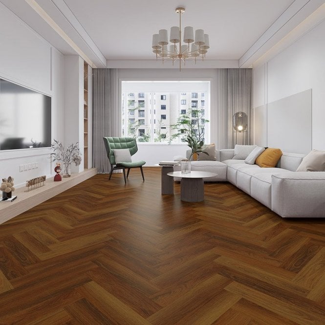 Kellars Alva Herringbone Cherokee Oak