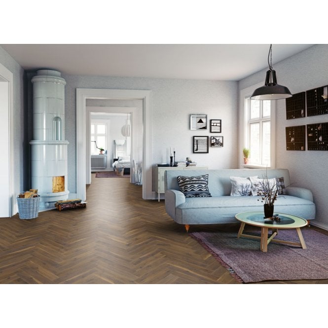 Lignum Fusion Premium - Coffee Oak Herringbone