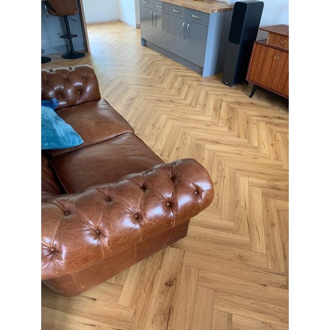 Lignum Fusion Premium - Oak Robust Natural Herringbone