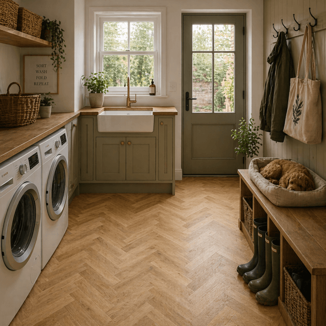 Abingdon Flooring Mosaic Dryback Brushed Oak 