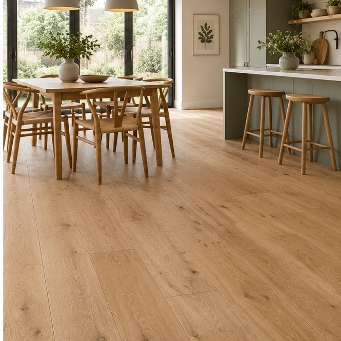 Carpet Line Direct Natures Own 12/2 Plank Brushed UV Lacquered Matt Oak 