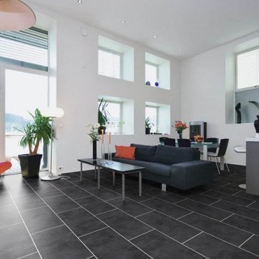 Black Slate - Luvanto Design Luxury Vinyl Tiles | QAF-LVT-22