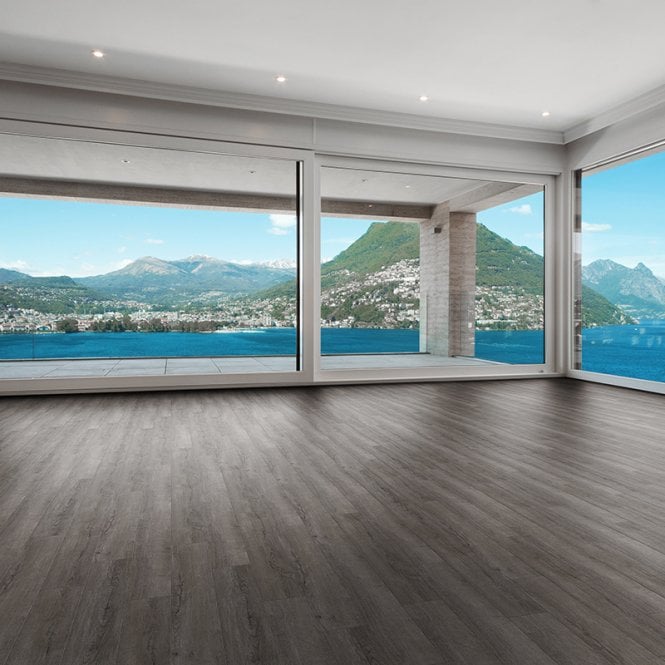 Luvanto Smoked Charcoal - Click+ Luxury Vinyl Tiles | QAF-LKP-07